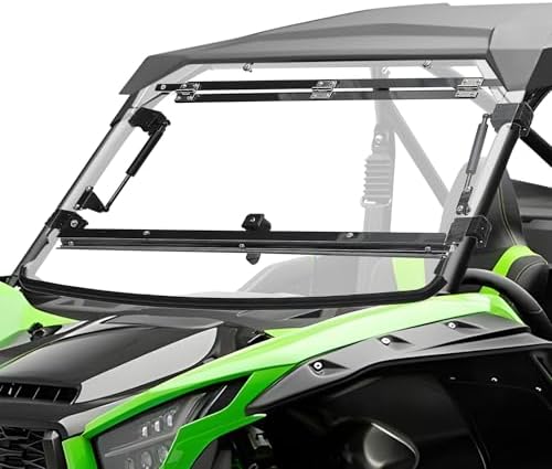 KEMIMOTO 2-IN-1 UTV Flip Windshield Compatible with Kawasaki Tery...