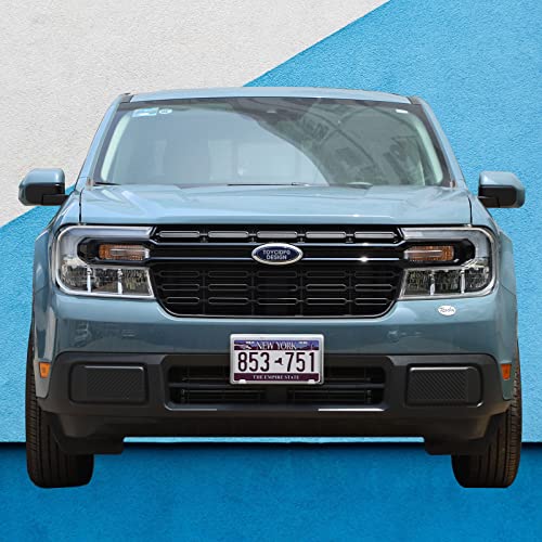 Image of TOYCIDFG Front Grille Trim Strips Compatible with Ford Maverick 2022 2023 2024 Truck Grille Trim Strips Cover Frame Car Decorations Stickers (Bright Black)