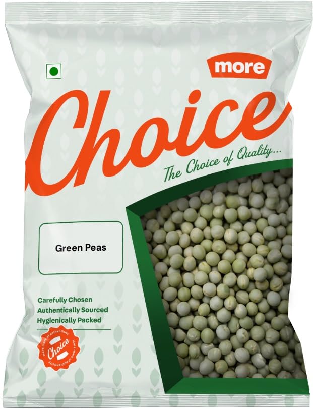 More Choice Unpolished Green Peas 500 gm