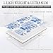 Case Compatible with MacBook Air 13 Inch 2022-2018 Release Model A2337 M1 M2 A2681,Art Protector Cover for MacBook Display with Touch ID-Chinoiserie Blue and White Dessert,13.6 Air(A2681) M2 2022