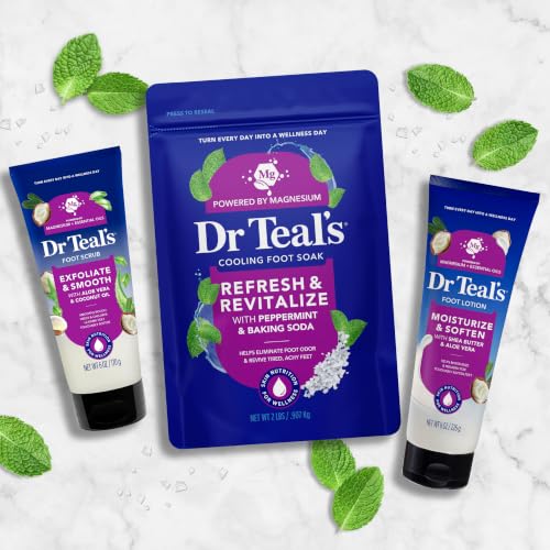 Dr Teal's Softening Foot Scrub with Pure Epsom Salt, Aloe & Coconut Oil, 6 oz - image 8