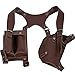 Produktbild Wellgift Halloween Spiel Holster Erwachsene Herren Schulter Gurt Harness Halfter Cosplay Kostüm Erwachsene Herren Brown PU Leder Fancy Dress Kleidung Zubehör