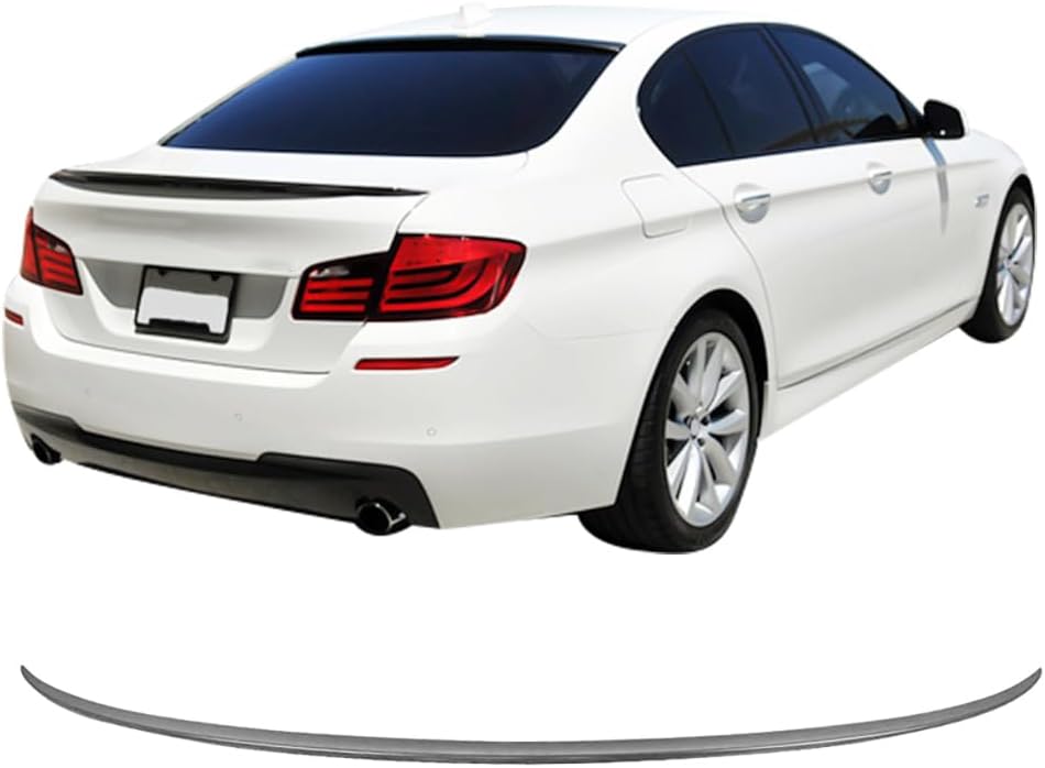 Compatible with 11-17 BMW F10 5-Series 4Dr Sedan M5 Style Trunk Spoiler Wing ABS