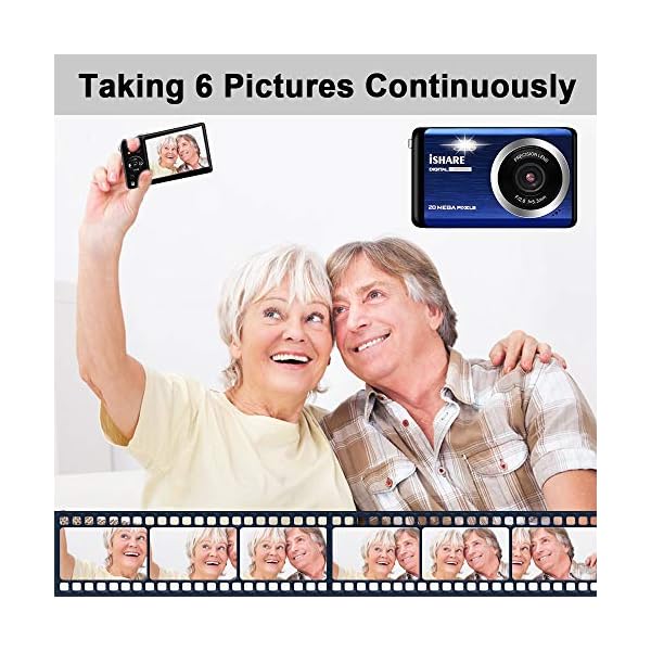 Digital-Camera-for-Photography-Rechargeable-30MP-Point-and-Shoot-Camera-with-28-LCD-18X-Digital-Zoom-for-Kids-Teens-EldersBlue Digital-Camera-for-Photography-Rechargeable-30MP-Point-and-Shoot-Camera-with-28-LCD-18X-Digital-Zoom-for-Kids-Teens-EldersBlue