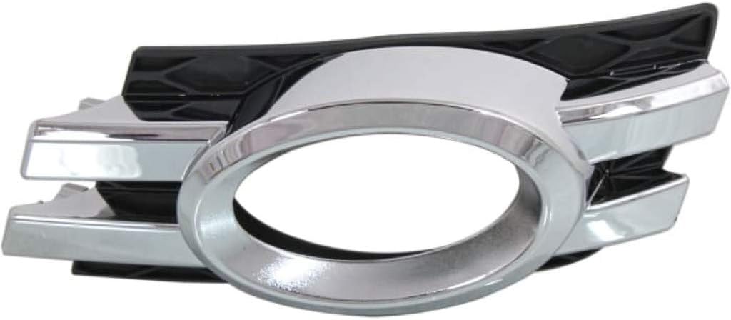 KarParts360 For Mercedes-Benz GL550 Fog Light Cover 2008 09 10 11 2012 Driver Side | Chrome & Black | w/Curve Lighting Cover | DOT/SAE Compliance | MB1038122 | 1648800724