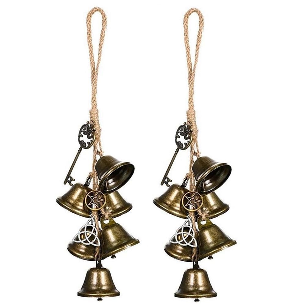 CTRLZS 2Pcs Witch Wind Chime Bell Decor Witches Bells Temple Wind Bell Retro Wind