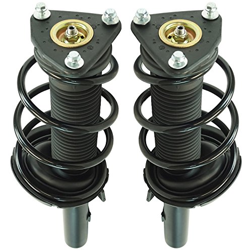 Image of TRQ Front Driver and Passenger Side Strut and Spring Assembly Set Loaded | For 12 Ford Focus 2.0L L4 13 Focus 2.0L L4 Automatic Transmission To 2 /03 /13 Production Date