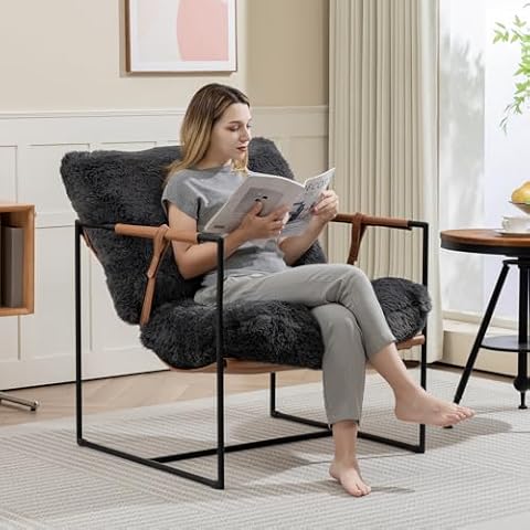 Mondschein Fluffy Accent Chair Cover