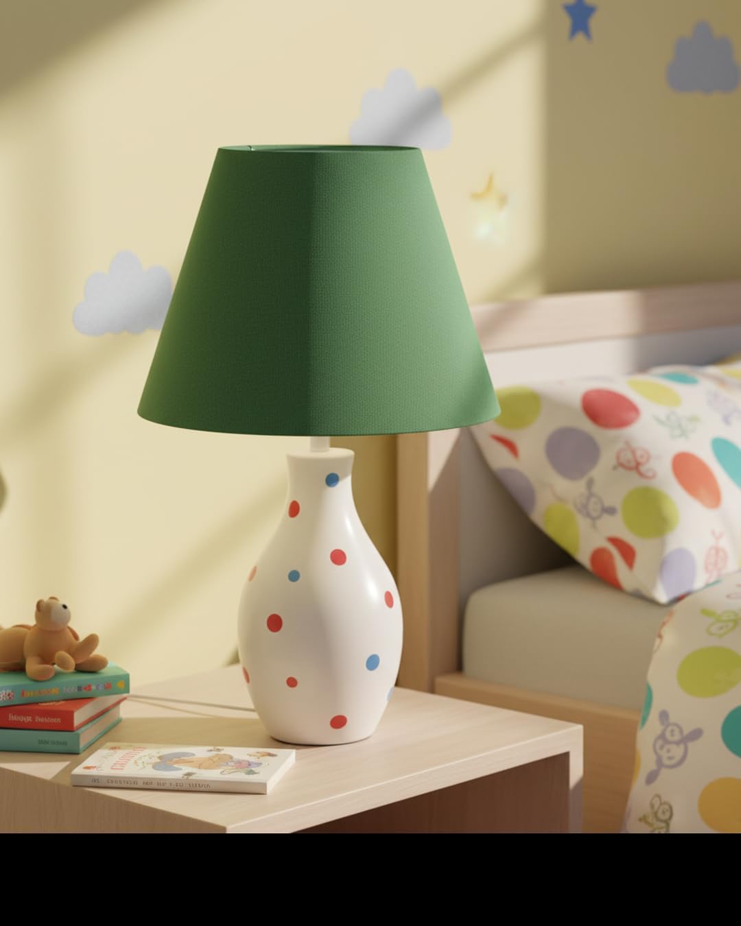 Aspen Creative 56030 Empire Uno Lamp Shade in Forest Green, 5" Top x 9" Bottom x 7" Slant Height, Slip UNO 33mm