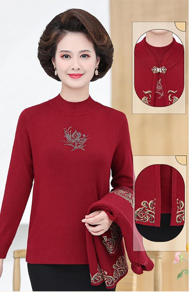 Chinese New Year Mother's Wedding Banquet Tang Suit Attire Spring Festival Festive Hanfu