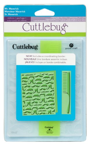 Cricut Cuttlebug A2 Embossing Folder, Mr. Maverick