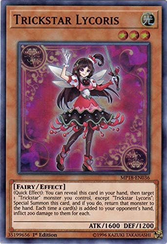 Amazon.com: Yu-Gi-Oh! - Trickstar Lycoris (MP18-EN036) - 2018 Mega-Tin ...