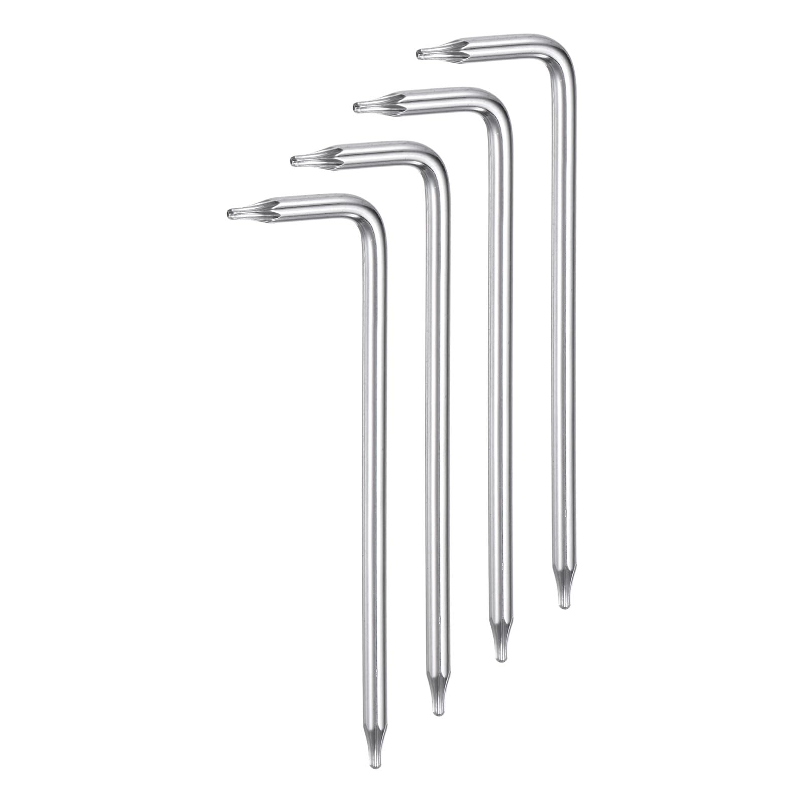 Clés Torx T27 Inviolables QUARKZMAN - Lot De 4 Clés En L Longue 144 Mm, En Acier S2 Chromé Pour Réparations Auto Et Bricolage - 2