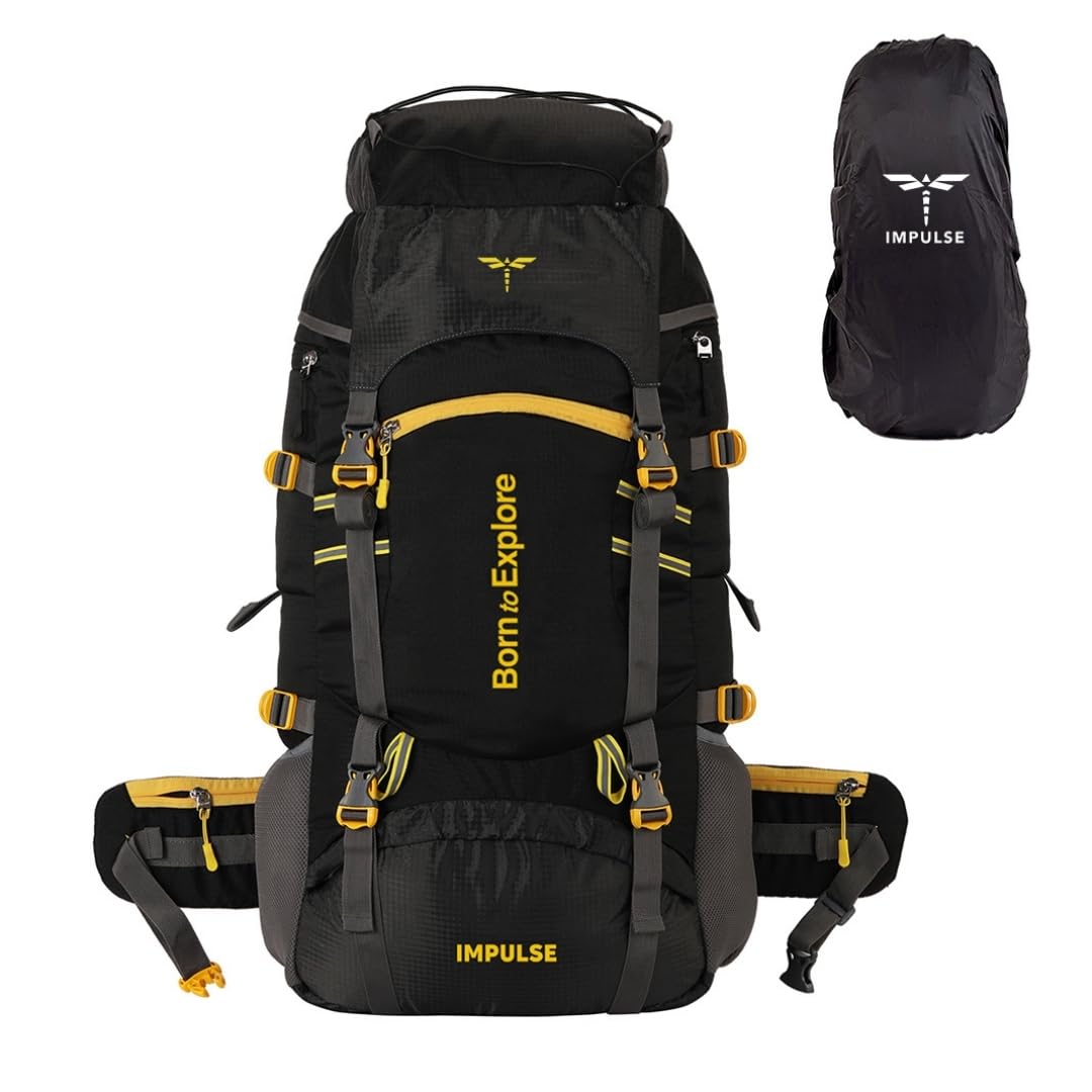 rucksack bags 60 litres travel bag for men tourist bag for travel backpack for hiking trekking Bag for men camping thames blue bag with 1 Year Warranty