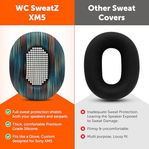 Image of WC SweatZ XM5 - Patented Earpad Sweat Covers for Sony WH1000XM5