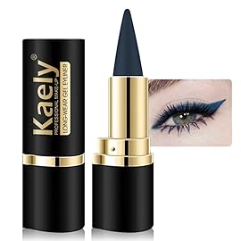 Kaely Dark Blue Gel Eyeliner Pencil,Waterproof Smudge Proof Eye Liner Pen,Cat Eye Goth Halloween Makeup,Eye Black Face Paint Lipstick Crayon,Color Colorful Eyeliner Eyeshadow Stick,07