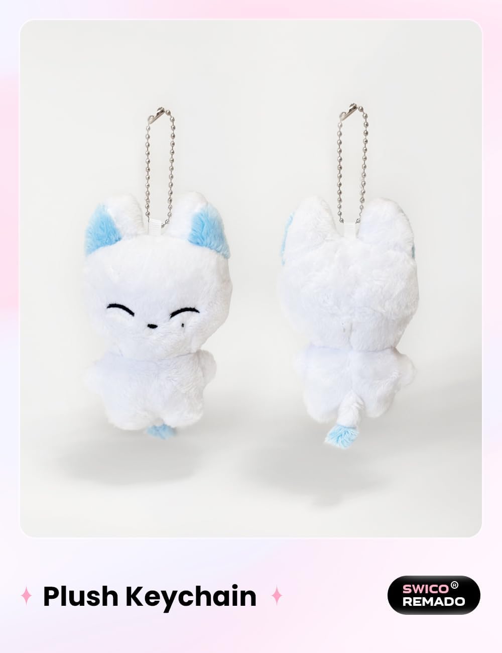 Swico Remado Cute Cartoon Animal Keychains Car Key Handbag Wallet Tote Bag Pendant for Women