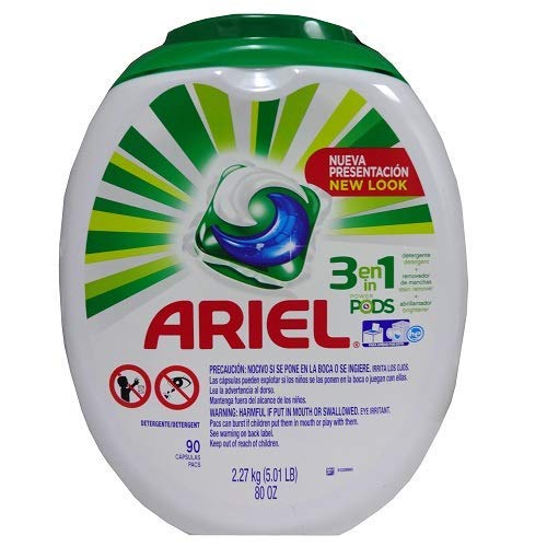 Ariel He Laundry Detergent Pods 90Ct/Loads Capsules Discount Bulk Pack 3In1 Cleans, Lifts Stains And Brightens In One Wash, With Child Safe Cap For Hot Or Cold Loads #TOP8