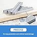 meite Heavy Duty Staples, 1/4 Inch Length T50 Staples for Staple Gun, Galvanized, 20 Gauge 3/8