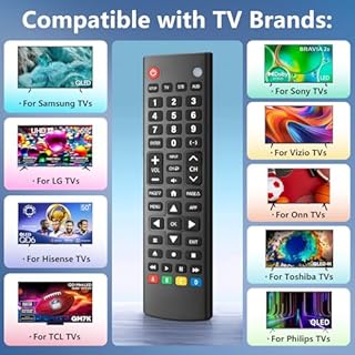 Universal-TV-Remote-Control for Samsung, LG, Hisense, TCL, Sony, Vizio, Onn, Toshiba, Philips and More DVD, Blu ray Player, Soundbar Devices