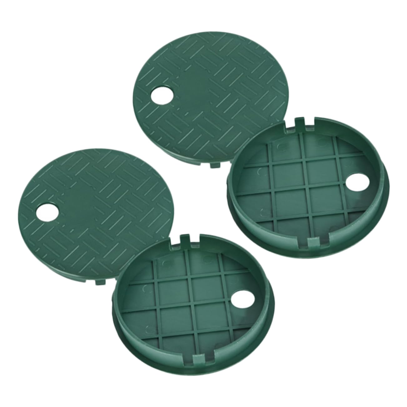 Gogogmee 4Pcs Durable Design Valve Box Cover Reliable Sprinkler System Lid Replacement for Underground Valve Boxes Easy to Install Sturdy and Cost