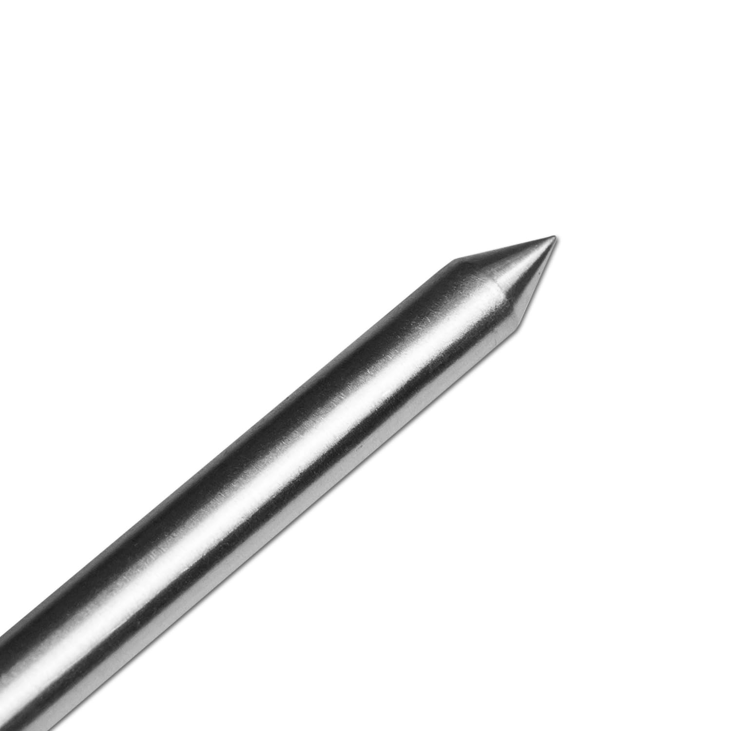 Lot De 4 Supports Canne à Pêche Aluminium Chromé - Longueur Réglable 60-100 Cm, Filetage Intérieur Universel