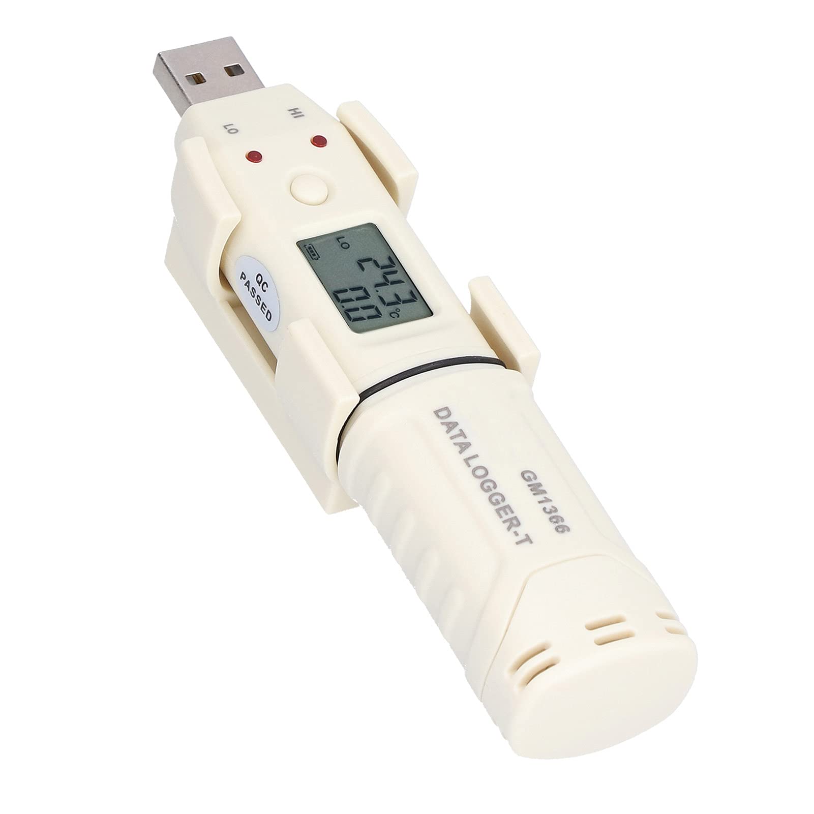 CHICIRIS Registratore Digitale della Temperatura Registratore di Ambienti Interni Ad Alta Precisione con Funzione di Allarme per Uso Domestico Design Compatto e Portatile