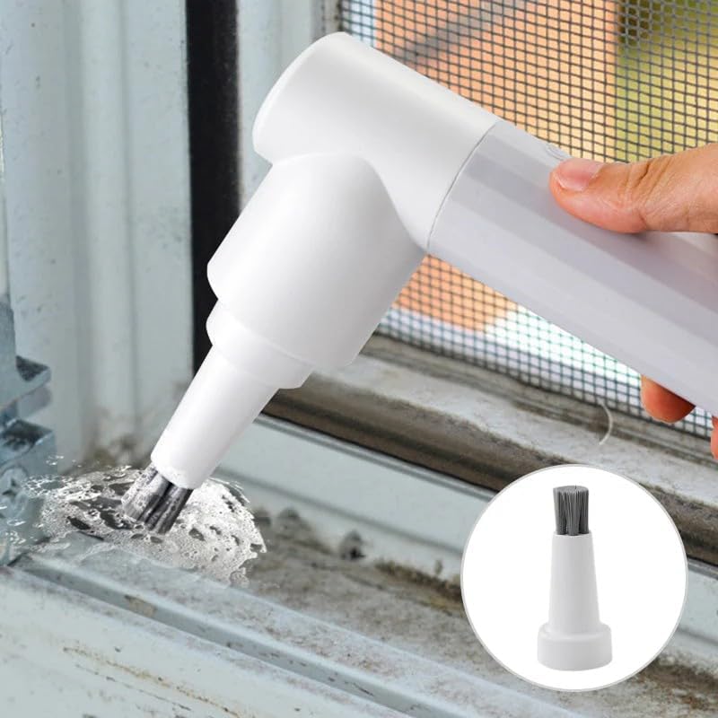 Miniatura 9 de 6 in 1 Electric Silent Cleaning Brush, Multifunctional Magic Brush Cordless with 6 Replaceable Brush Heads for