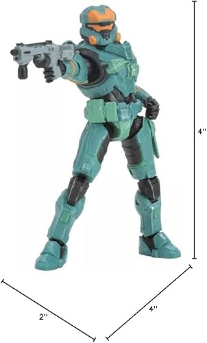 Miniatura 2 de Halo Infinite World of Halo - Figuras de 4 pulgadas, colección 1 2 3 (elige figura) (Cavallino espartano)