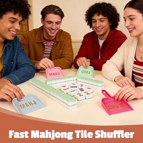 Set de 4 Mezcladores Ultra delgados para Fichas de Mahjong miniatura 6