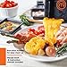 MasterChef Electric Raclette Table Grill w Non-Stick Grilling Plate & Cooking Stone- 8 Person Tabletop Cooker for Indoor, Smokeless Korean BBQ-Melt Cheese, Cook Meat & Veggies, Apps at Once-(19