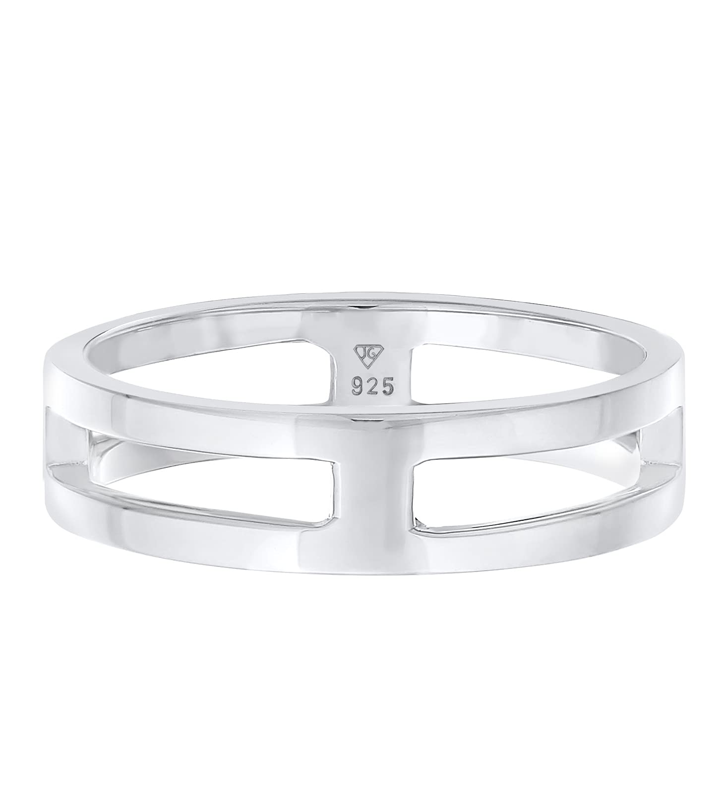 Kuzzoi Massiver Herrenring (6 mm) Bandring Männer 925 Silber