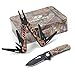MOSSY OAK Multitool and Folding Pocket Knife Camo Set Packed in Metal Box Great for Gift, Camping, Hunting, EDC