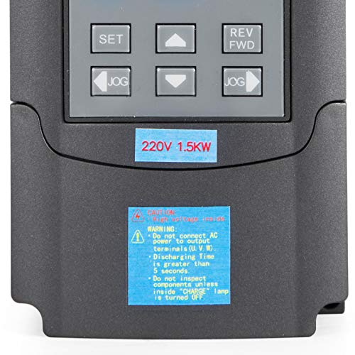 Vevor Spindle Motor 2.2Kw Square Air Cooled Spindle Motor Er20 Collect 24000 R/Min & Vfd Variable Frequency Drive 220V 2.2Kw For Cnc Router Engraving Milling Machine #TOP6