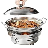 Utensilios De Cocina Para Camping, Con Olla De Acero Inoxidable, Estufa De Alcohol Para Camping, Para Interior Exterior Cocina Senderismo Mochilero BBQ Supervivencia Picnic
