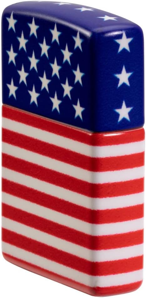 Zippo Stars and Stripes Flag Design 540 Color Matte Pocket Lighter