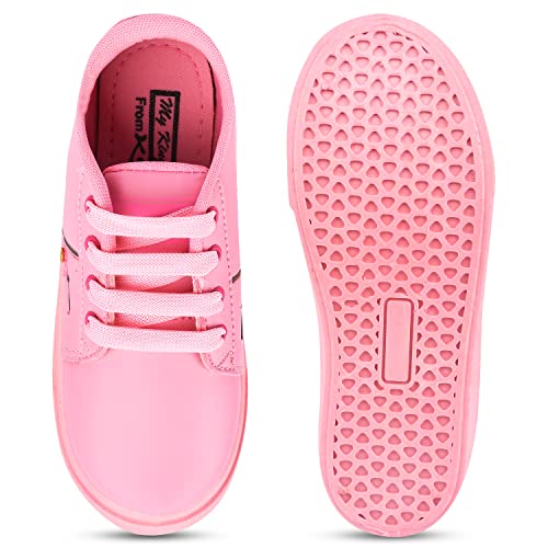 Image of KATS SHOES Kids Lace Shoe Sneakers Lightweight, Durable, Comfortable Casual Shoes for Girls Made with Premium Grade Foam Insoles, & Secure Closure
