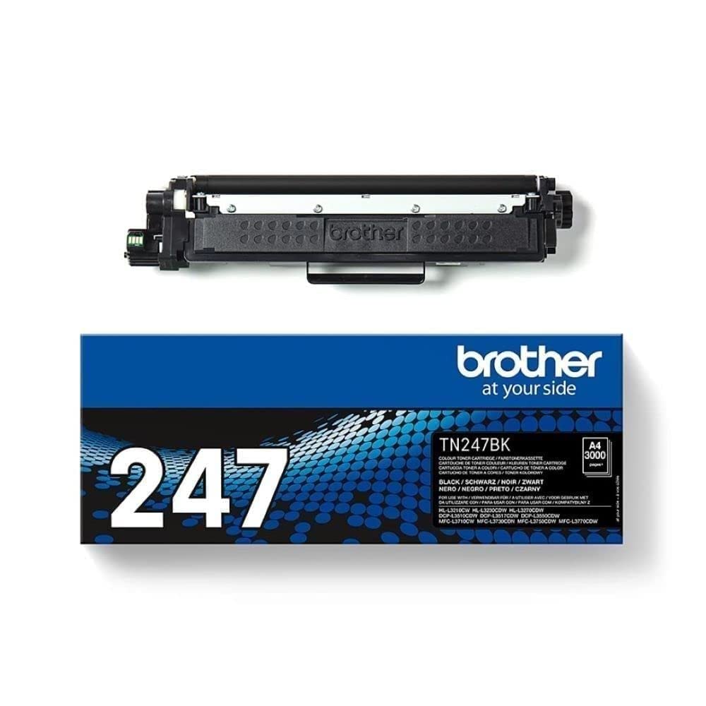 Brother TN-243CMYK Cartouche de Toner Original Imprime jusqu'à 1000 Pages, Cyan, Magenta, Jaune, Noir & TN-247BK, Cartouche de Toner Original, Imprime jusqu'à 2 300 pages, Noir