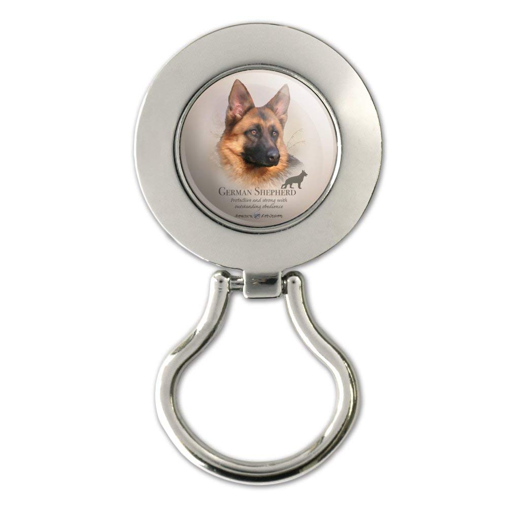 German Shepherd Dog Breed Magnetic Metal Eyeglass ID Badge Holder