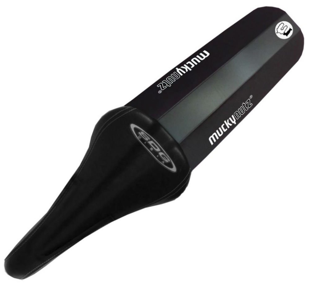 Mucky Nutz Butt Fender Mudguard - Black/White