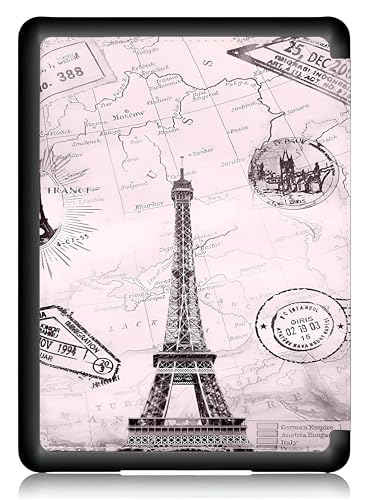 Image of ProElite Cover Case for Kindle Paperwhite 12th Gen 7 inch Case, Slim Smart Flip case Cover for Amazon Kindle Paperwhite 12th Generation 7 inch 2024, Eiffel