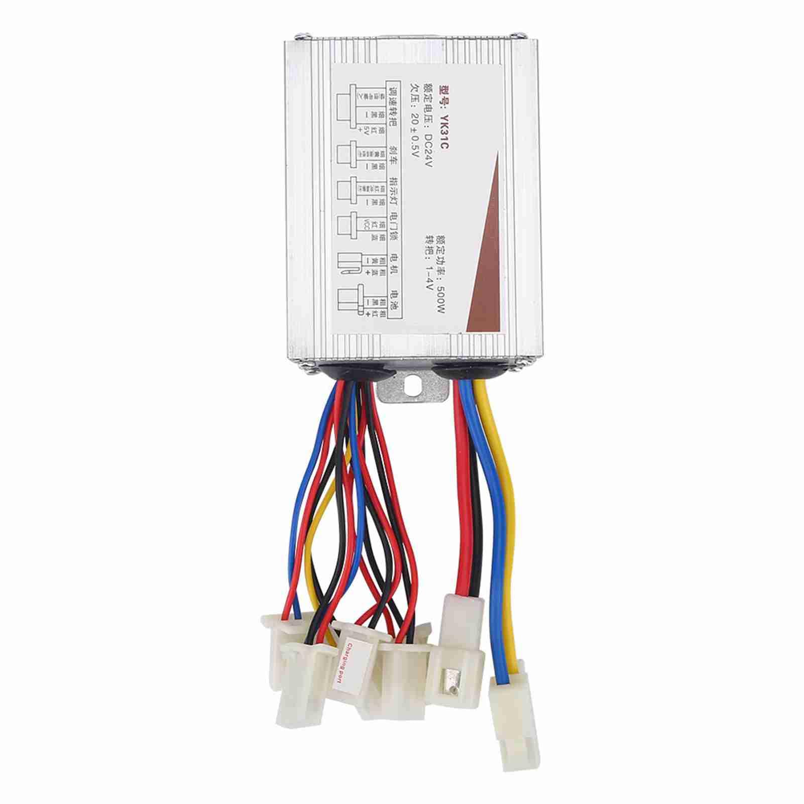 MAGT Controller Spazzolato Bici Elettrica Controller Motore, 24V 500W in Lega di Alluminio per Scooter Elettrico