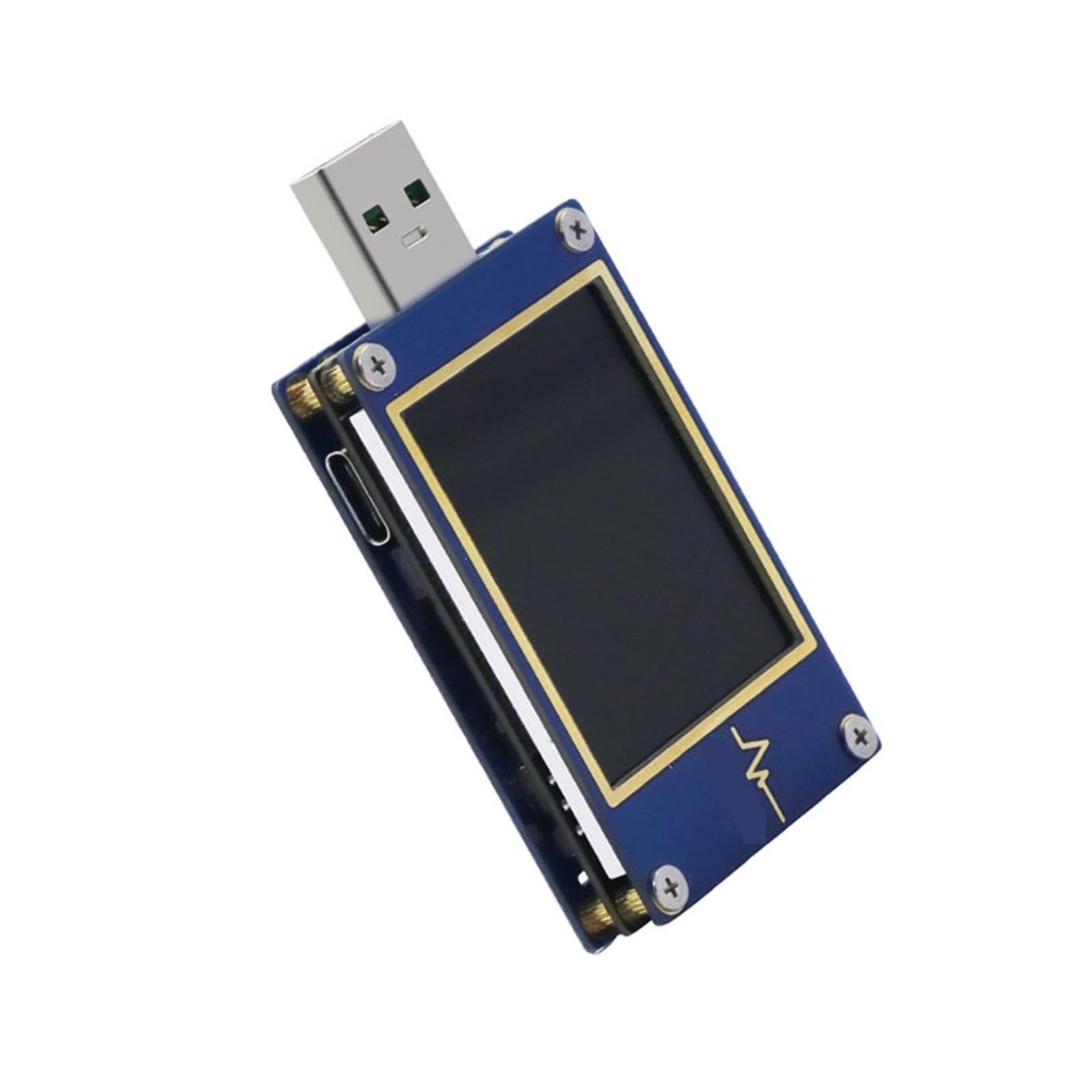 Tester USB,Tester kabla USB, Tester USB szybkie ładowanie 1,77 cala linia danych głowica ładująca detektor woltomierz cyfrowy amperomierz miernik napięcia prądu do sprawdzania pojemności, czyszczenia