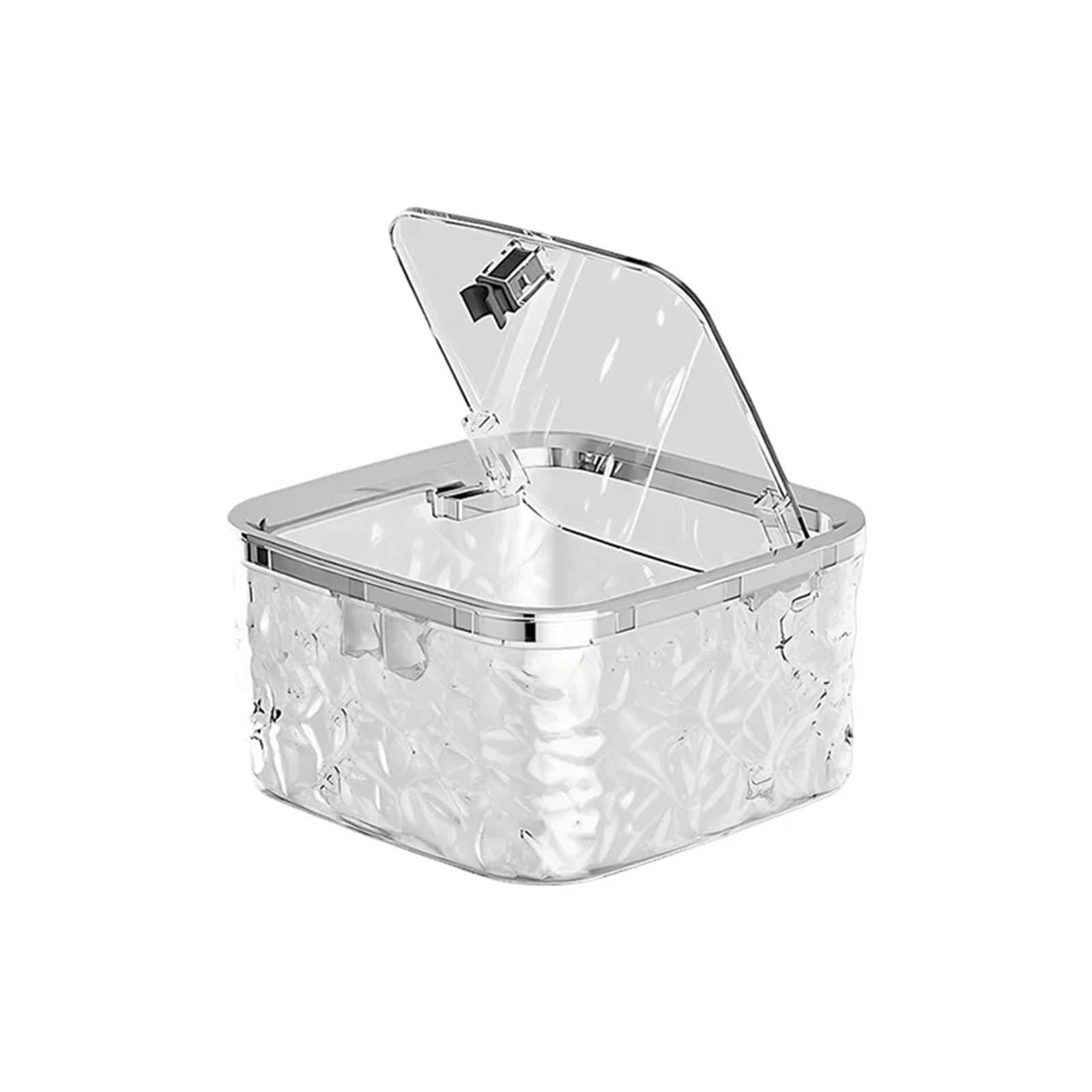 Boîte de rangement en acrylique transparent S pour dosettes de lessive