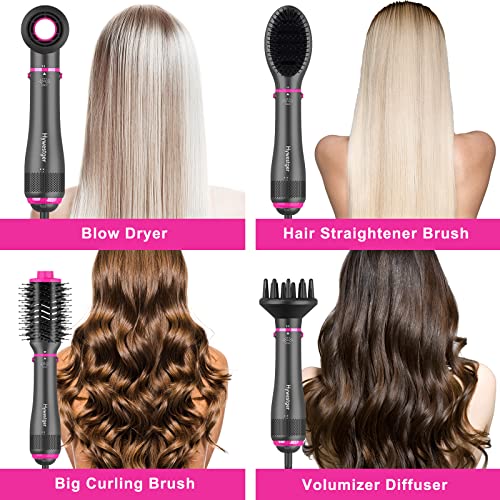 Blow Dryer Brush, 4 In 1 Blowout Brush,Hair Dryer Brush And Volumizer,Negative Ion Detachable Hair Dryer Styler Hot Air Hair Dryer For Straightening Curling Drying Multifunctional Styling #TOP5