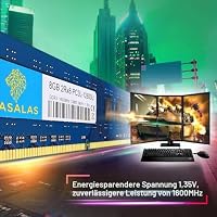 Rasalas PC3-12800U 16GB Kit DDR3 1600MHz (2x8GB) DDR3L 12800U RAM 2Rx8 DDR3L-1600 Udimm CL11 1,35 V Desktop Computer Arbeitsspeicher – Ansicht 3