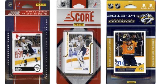 C&I Collectables NHL Nashville Predators 3 Different Licensed Trading Card Team Sets