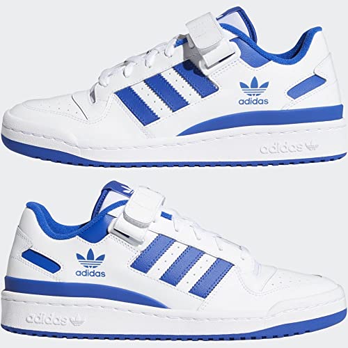 adidas Originals mens Forum Low Sneaker, White/White/Team Royal Blue, 11.5 US - image 9