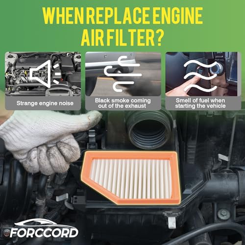 Image of 2-Pack Engine Air Filter Fits for 2021-2025 2026 Nissan Rogue 2.5L Air Filter Replacement 16546-6RA0A Car Accessories