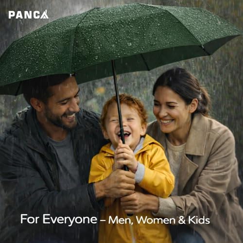 Image of PANCA Umbrella Foldable Compact Travel Umbrella | UV Protection Sun & Rain | Windproof Strong Frame | Lightweight Portable for Men Women, kids boys girls